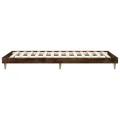 Cadre de lit chêne fumé 90x190 cm bois d'ingénierie