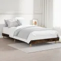 Cadre de lit chêne fumé 90x200 cm bois d'ingénierie
