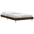 Cadre de lit chêne fumé 90x200 cm bois d'ingénierie