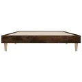 Cadre de lit chêne fumé 90x200 cm bois d'ingénierie