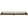 Cadre de lit chêne fumé 90x200 cm bois d'ingénierie