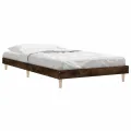 Cadre de lit chêne fumé 100x200 cm bois d'ingénierie