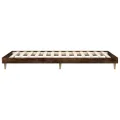 Cadre de lit chêne fumé 100x200 cm bois d'ingénierie