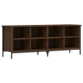 Armoire à chaussures chêne marron 131x35x50cm bois d'ingénierie