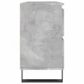Armoire salle de bain gris béton 80x33x60cm bois d'ingénierie