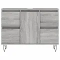 Armoire salle de bain sonoma gris 80x33x60 cm bois d'ingénierie