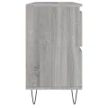 Armoire salle de bain sonoma gris 80x33x60 cm bois d'ingénierie