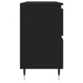 Armoire de salle de bain noir 80x33x60 cm bois d'ingénierie