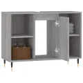 Armoire salle de bain sonoma gris 80x33x60 cm bois d'ingénierie
