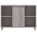 Armoire salle de bain sonoma gris 80x33x60 cm bois d'ingénierie