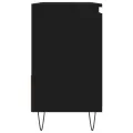 Armoire de salle de bain noir 65x33x60 cm bois d'ingénierie