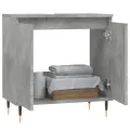 Armoire de bain gris béton 58x33x60 cm bois d'ingénierie