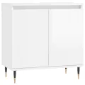 Armoire de bain blanc brillant 58x33x60 cm bois d'ingénierie