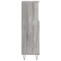 Armoire salle de bain sonoma gris 30x30x100 cm