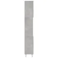 Armoire de salle de bain gris béton 30x30x190 cm