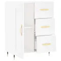 Buffet blanc 69,5x34x90 cm bois d'ingénierie