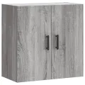 Armoire murale sonoma gris 60x31x60 cm bois d'ingénierie