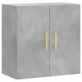 Armoire murale gris béton 60x31x60 cm bois d'ingénierie