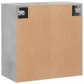 Armoire murale gris béton 60x31x60 cm bois d'ingénierie