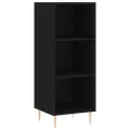 Buffet noir 34,5x32,5x90 cm bois d'ingénierie