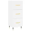 Buffet blanc 34,5x34x90 cm bois d'ingénierie