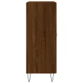 Buffet chêne marron 69,5x34x90 cm bois d'ingénierie