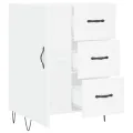 Buffet blanc 69,5x34x90 cm bois d'ingénierie