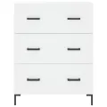 Buffet blanc 69,5x34x90 cm bois d'ingénierie