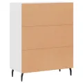 Buffet blanc 69,5x34x90 cm bois d'ingénierie