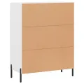 Buffet blanc 69,5x34x90 cm bois d'ingénierie