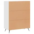 Buffet blanc 69,5x34x90 cm bois d'ingénierie