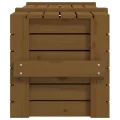 Boîte de rangement Marron miel 91x40,5x42 cm Bois massif pin