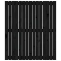 Tête de lit murale Noir 95,5x3x110 cm Bois massif de pin