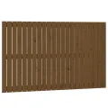 Tête de lit murale Marron miel 140x3x90 cm Bois massif de pin