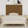 Tête de lit murale Marron miel 140x3x90 cm Bois massif de pin
