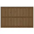 Tête de lit murale Marron miel 140x3x90 cm Bois massif de pin
