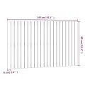 Tête de lit murale Marron miel 140x3x90 cm Bois massif de pin