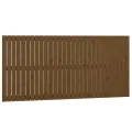 Tête de lit murale Marron miel 185x3x90 cm Bois massif de pin