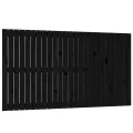 Tête de lit murale Noir 159,5x3x90 cm Bois massif de pin
