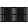 Tête de lit murale Noir 159,5x3x90 cm Bois massif de pin