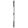 Tête de lit murale Noir 159,5x3x90 cm Bois massif de pin