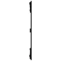 Tête de lit murale Noir 95,5x3x90 cm Bois massif de pin