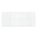 Tête de lit murale Blanc 204x3x90 cm Bois massif de pin