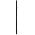 Tête de lit murale Noir 147x3x60 cm Bois massif de pin