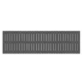 Tête de lit murale Gris 204x3x60 cm Bois massif de pin