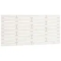Tête de lit murale Blanc 126x3x63 cm Bois massif de pin