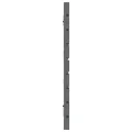 Tête de lit murale Gris 206x3x63 cm Bois massif de pin
