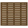 Tête de lit murale Marron miel 146x3x91,5 cm Bois massif de pin
