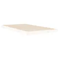 Cadre de lit blanc 100x200 cm bois de pin massif