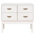 Armoire console Blanc 90x40x78 cm Bois de pin solide